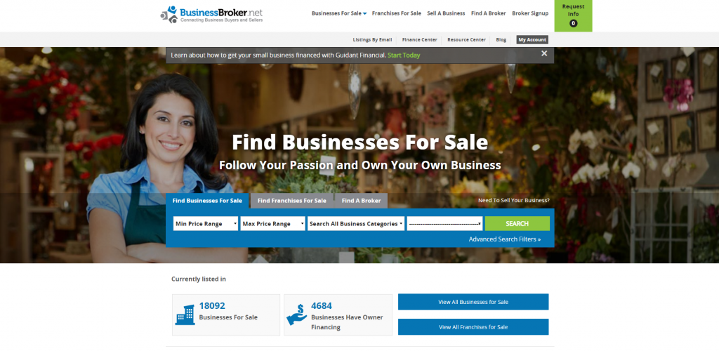 Business Broker listing site